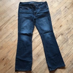 Dark wash Kickboot jeans — Size 12